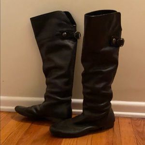 COACH, Black Leather Boots